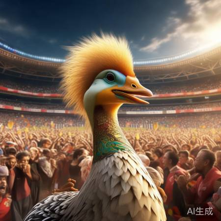 狮头鹅惊艳全运开幕式