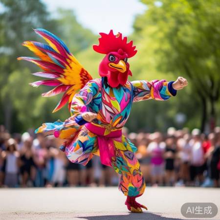 刘某某:可爱大公鸡,多才多艺