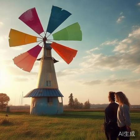 生活如大风车,珍惜当下,笑对人