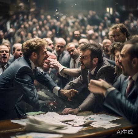 民代争吵场面混乱