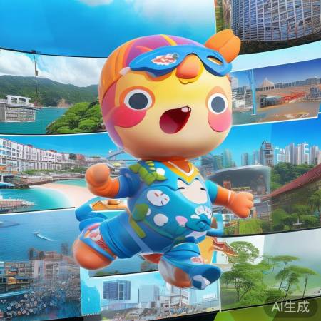 全运宝宝展示大湾区风采