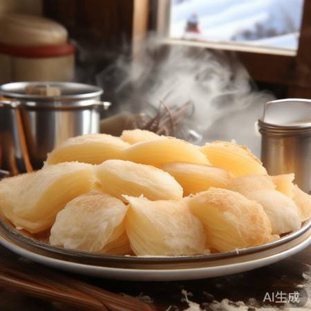 “东北奶皮点心香酥诱人”