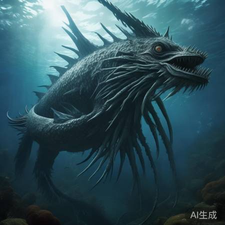 巨型神秘海怪,深海未知生物