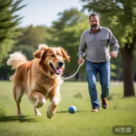 遛狗拴绳,护狗护财