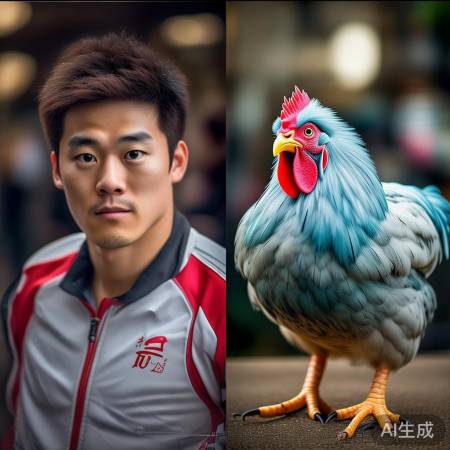 樊振东撞脸大湾区鸡引热议：这相似度也太神奇了！