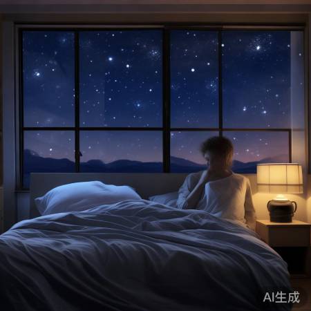 “睡前少用电子，护眼助睡眠”