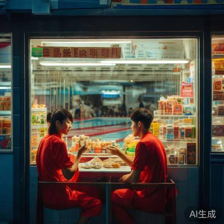 郭晶晶霍启刚赛场吃零食