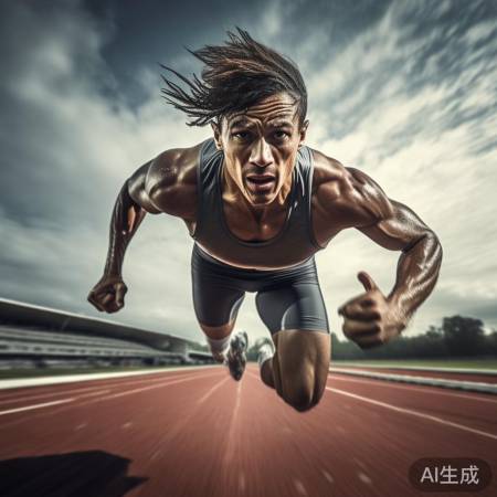 运动员拼搏,台下一日功