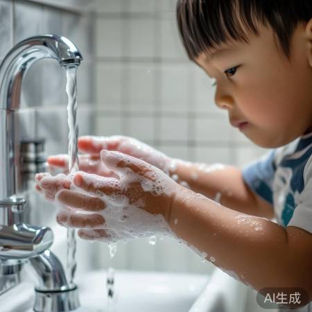 教孩子正确洗手防流感