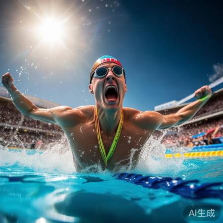 万乐天勇夺全运会50米仰泳金牌