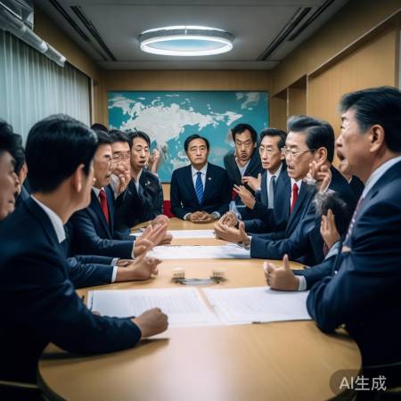 “紧张对峙,唇枪舌剑”