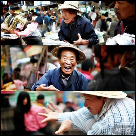 多种语言喊价,技艺高超