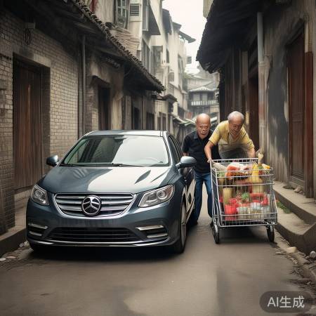 “胡同新车刮大爷,热议不断”