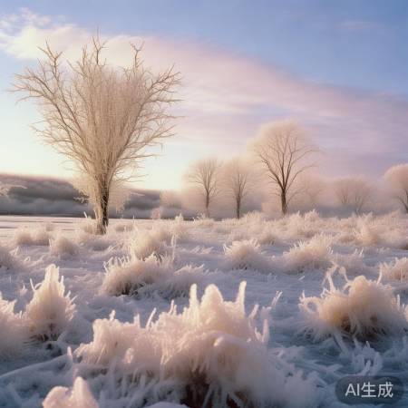 广东结冰奇观：罕见冬日景象揭秘