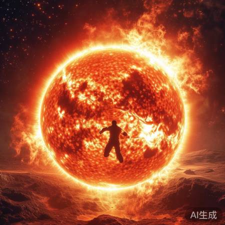 捕捉太阳坠落瞬间