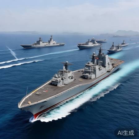 南海演习,展示海军实力