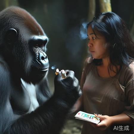 南宁动物园网红黑猩猩戒烟记