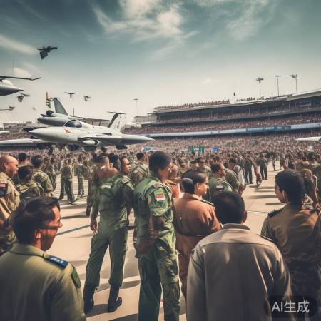 巴印航展互动,军事实力展示