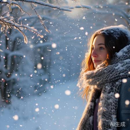 初雪之美,希望之象征