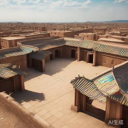 古宫城内外城,皇民居相映衬