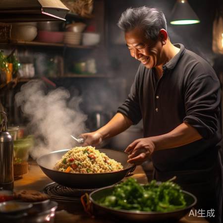 用心炒饭,李哥手艺佳