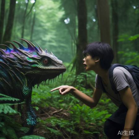 神秘生物惊现游客眼前