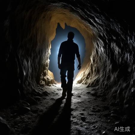 洞穴黑暗,马克前行不懈