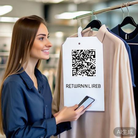 “吊牌二维码解决退换难题”