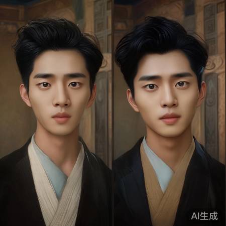 铜牌小伙与沈眉庄神似对比