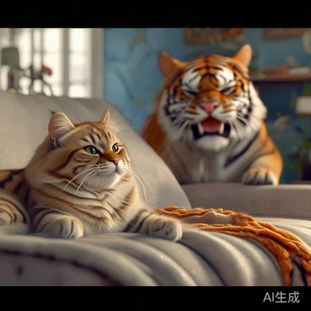 感冒像小猫,流感似猛虎。