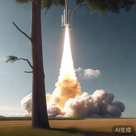 树坚强看火箭发射