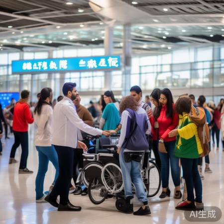 萧山机场优化印度旅客轮椅服务