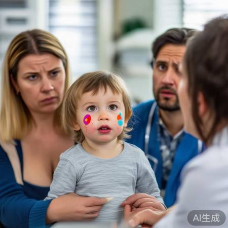 孩子贴纸过敏就医
