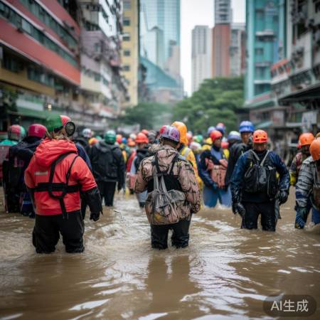 香港洪水,团结抗灾