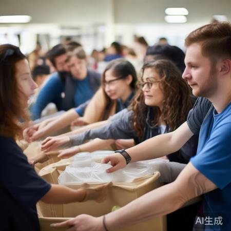 爱心志愿者助受灾