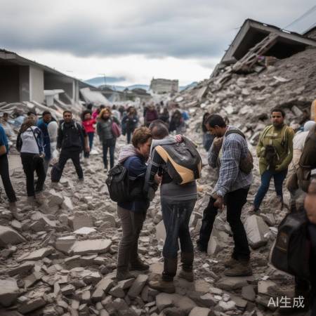 地震悲剧，互助自强