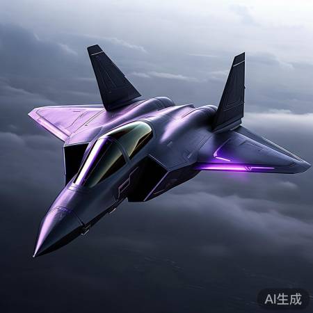 紫火战机：隐身先锋，速度惊人