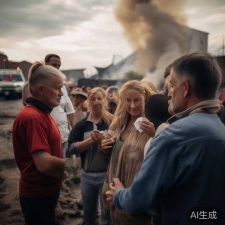 火灾中,社会关爱遇难者家属