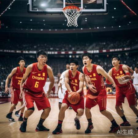 男篮防守失利,进攻受阻