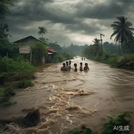 斯里兰卡遭遇极端降雨洪水