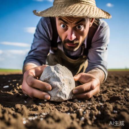 农民挖出奇怪石头