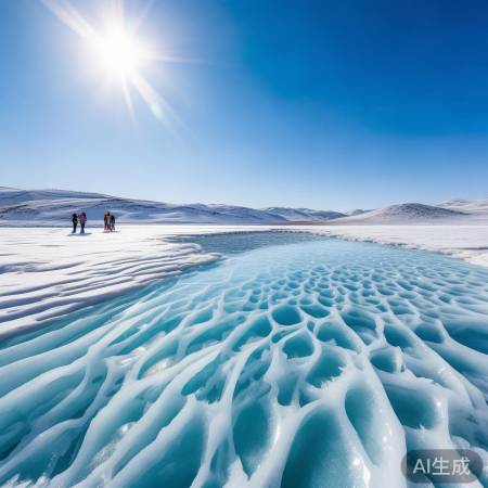 黑龙江奇观龙鳞冰湖,大自然瑰宝