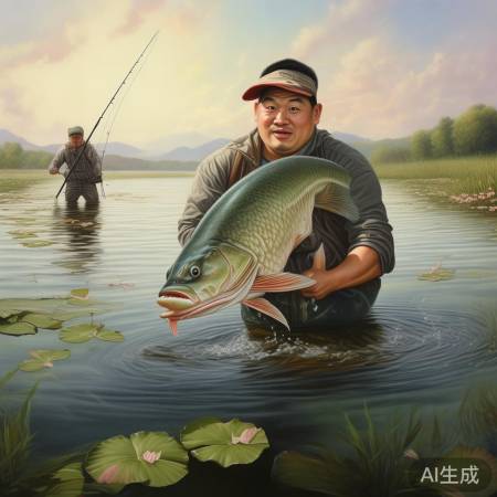 钓友张伟钓得大鱼惊喜