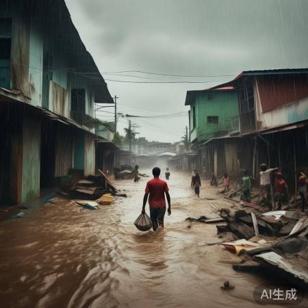 斯里兰卡三天暴雨致灾