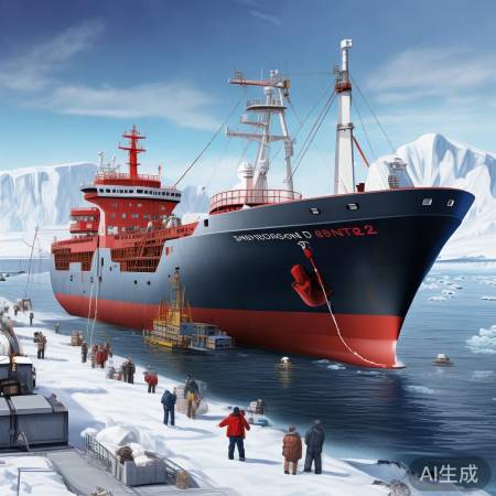 雪龙2号南极中山站卸货作业启动，探秘极地科考之旅