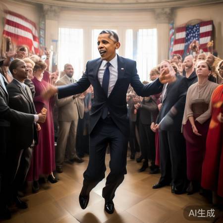 总统热舞缓解紧张