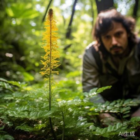 金线莲喜湿润阴凉，易认金黄色花