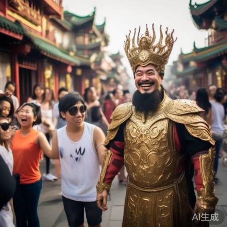 横店阎王爷,笑忘烦恼处