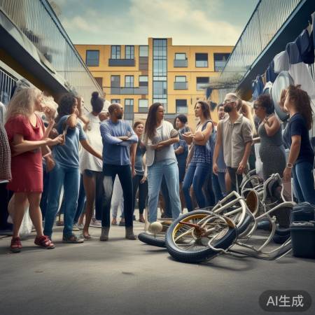 小区晾衣绳事件引热议