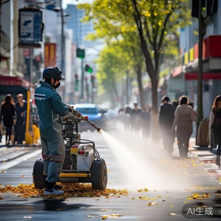 环卫作业利环保,市容整洁行安全